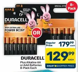 Pick n Pay Hypermarket DURACELL Plus Alkaline AA or AAA Batteries offer