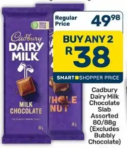 Pick n Pay Hypermarket Cadbury Dairy Milk Chocolate Slab Assorted offer