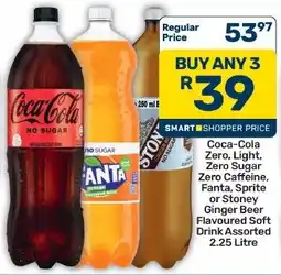 Pick n Pay Hypermarket Coca-Cola Zero, Light, Zero Sugar Flavoured Soft Drink Assorted offer