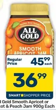 Pick n Pay Hypermarket All Gold Smooth Apricot Jam offer