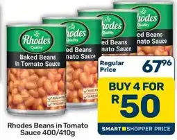 Pick n Pay Hypermarket Rhodes Baked Beans in Tomato Sauce offer