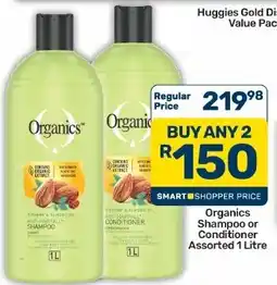 Pick n Pay Hypermarket Organics Shampoo or Conditioner Assorted offer