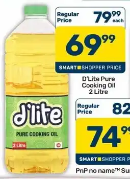 Pick n Pay Hypermarket D'Lite Pure Cooking Oil offer