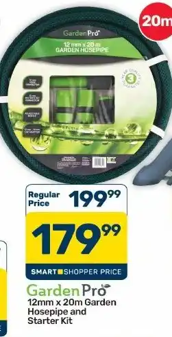 Pick n Pay Hypermarket Garden Pro 12mm x 20m Garden Hosepipe and Starter Kit offer