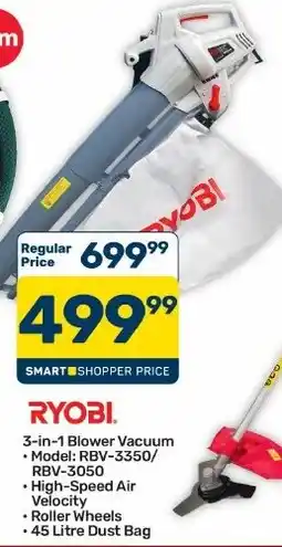 Pick n Pay Hypermarket RYOBI 3-in-1 Blower Vacuum offer