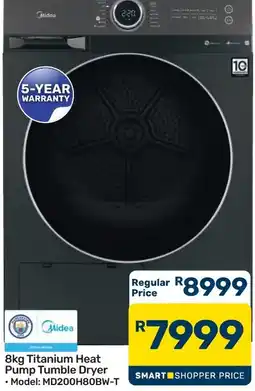 Pick n Pay Hypermarket Midea 8kg Titanium Heat Pump Tumble Dryer offer