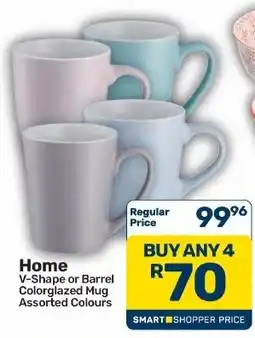 Pick n Pay Hypermarket Home V-Shape or Barrel Colorglazed Mug Assorted offer