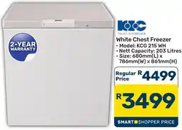 Pick n Pay Hypermarket White Chest Freezer offer