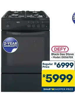 Pick n Pay Hypermarket DEFY Black Gas Stove offer