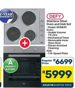 Pick n Pay Hypermarket DEFY Stainless Steel Oven and Hob Set offer
