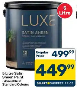 Pick n Pay Hypermarket LUXE Satin Sheen Paint offer