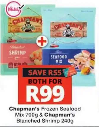 Chapman's Frozen Seafood Mix & Chapman's Blanched Shrimp