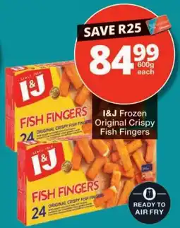 Checkers I&J Frozen Original Crispy Fish Fingers offer