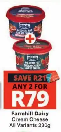 Checkers Farmhill Dairy Cream Cheese offer