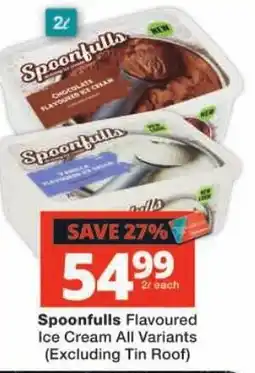 Checkers Spoonfulls Flavoured Ice Cream offer
