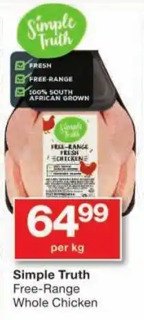 Checkers Simple Truth Free-Range Whole Chicken offer