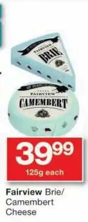 Checkers Fairview Brie/Camembert Cheese offer