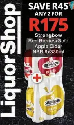 Checkers Strongbow Red Berries/Gold Apple Cider offer