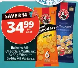 Checkers Bakers Mini Cheddars/Salticrax offer