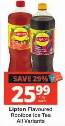 Checkers Lipton Flavoured Rooibos Ice Tea offer