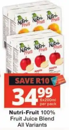 Checkers Nutri-Fruit 100% Fruit Juice Blend offer