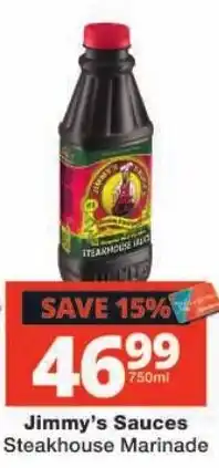 Checkers Jimmy's Sauces Steakhouse Marinade offer