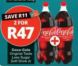 Checkers Coca-Cola Original Taste Less Sugar Soft Drink offer