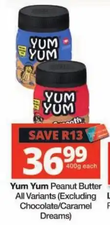 Checkers Yum Yum Peanut Butter offer