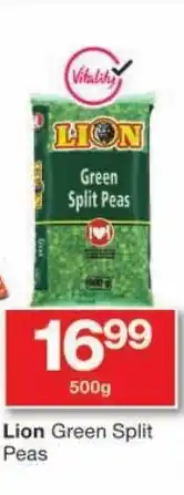 Checkers Lion Green Split Peas offer