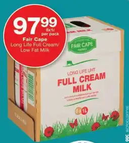 Checkers Fair Cape Long Life Full Cream Milk offer