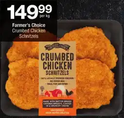 Checkers Farmer's Choice Crumbed Chicken Schnitzels offer