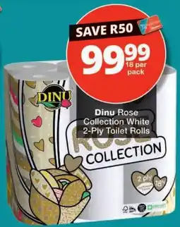 Checkers Dinu Rose Collection White 2-Ply Toilet Rolls offer