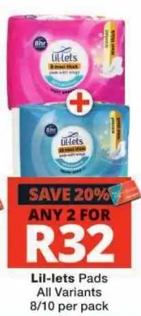Checkers Lil-lets Pads offer