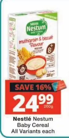 Checkers Nestlé Nestum Baby Cereal offer