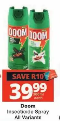 Checkers Doom Insecticide Spray offer