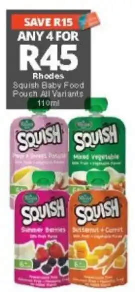 Squish Baby Food Pouch