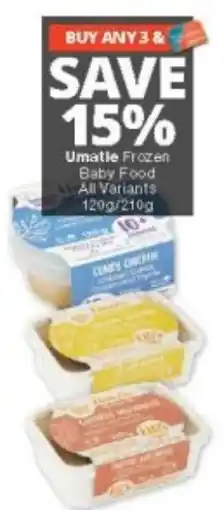 Checkers Umatle Frozen Baby Food offer