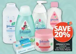 Checkers Johnson's Baby Toiletries offer