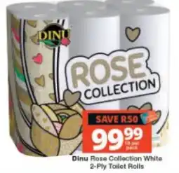 Checkers Dinu Rose Collection White 2-Ply Toilet Rolls offer