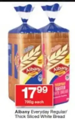 Checkers Albany Everyday Regular/ Thick Sliced White Bread offer