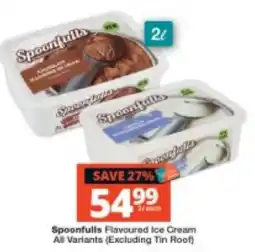 Checkers Spoonfulls Flavoured Ice Cream offer