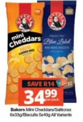 Bakers Mini Cheddars/Salticrax