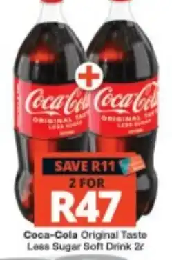 Checkers Coca-Cola Original Taste Less Sugar Soft Drink offer