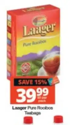 Checkers Laager Pure Rooibos Teabags offer