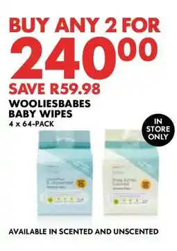 Woolworths WOOLIESBABES BABY WIPES offer