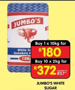 Shoprite JUMBO'S WHITE SUGAR offer