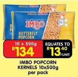 Shoprite IMBO POPCORN KERNELS 10x500g per pack offer