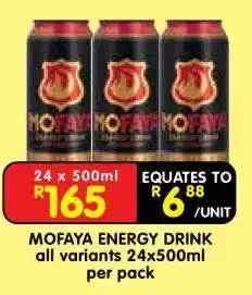 Shoprite MOFAYA ENERGY DRINK offer