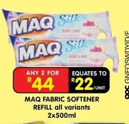 Shoprite MAQ FABRIC SOFTENER offer