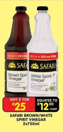 Shoprite SAFARI BROWN/WHITE SPIRIT VINEGAR offer